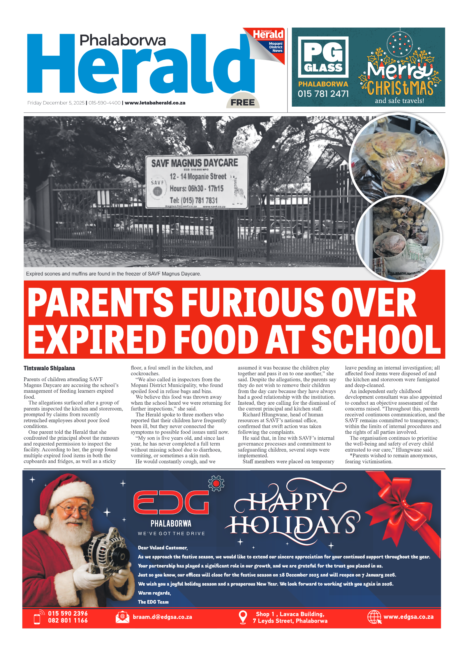 Phalaborwa Herald page 1