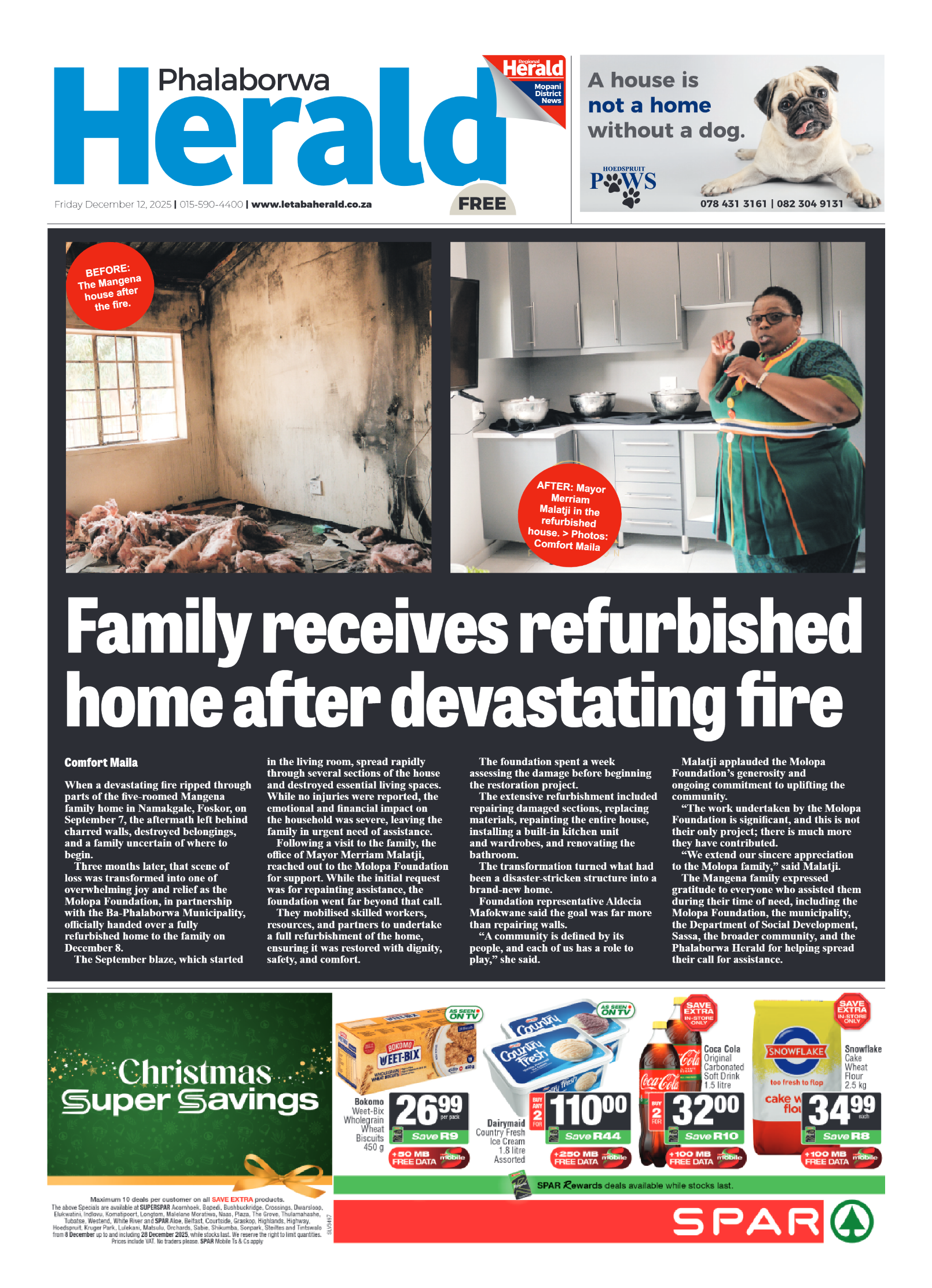 Phalaborwa Herald page 1