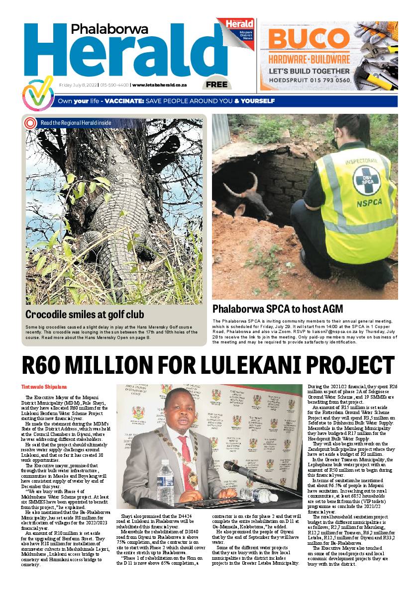 Phalaborwa Herald page 1