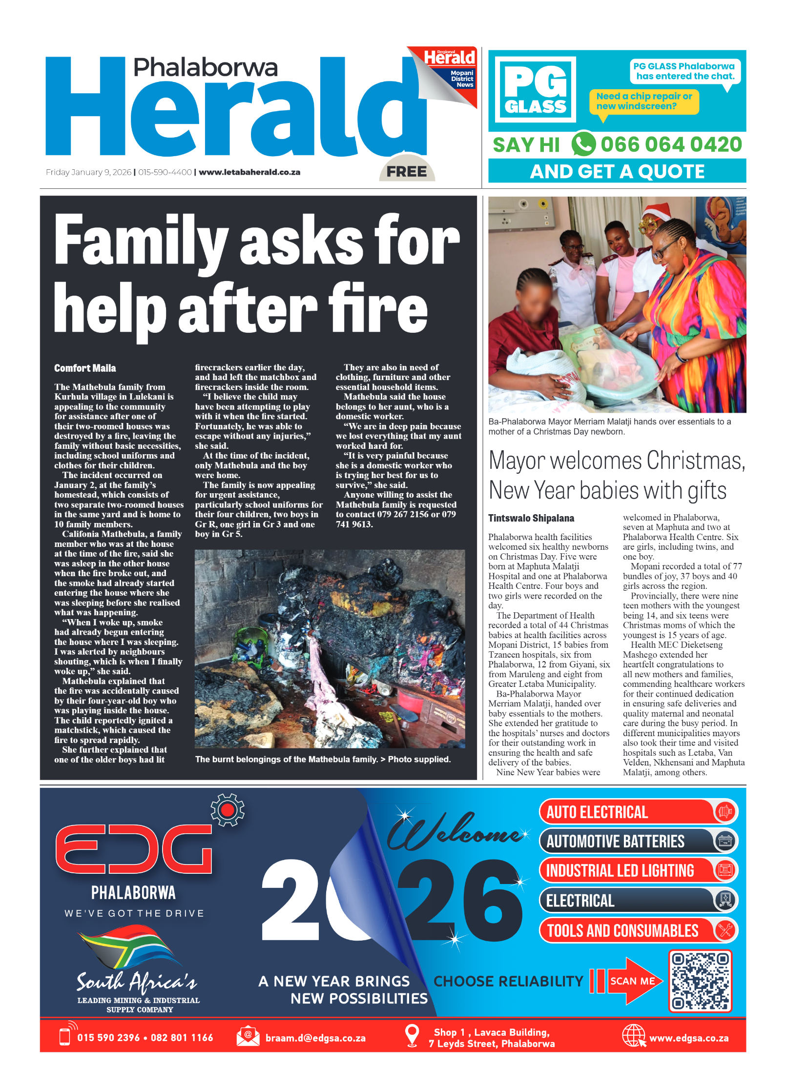 Phalaborwa Herald page 1