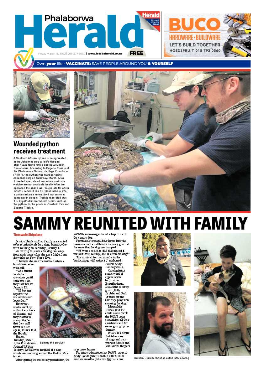 Phalaborwa Herald page 1