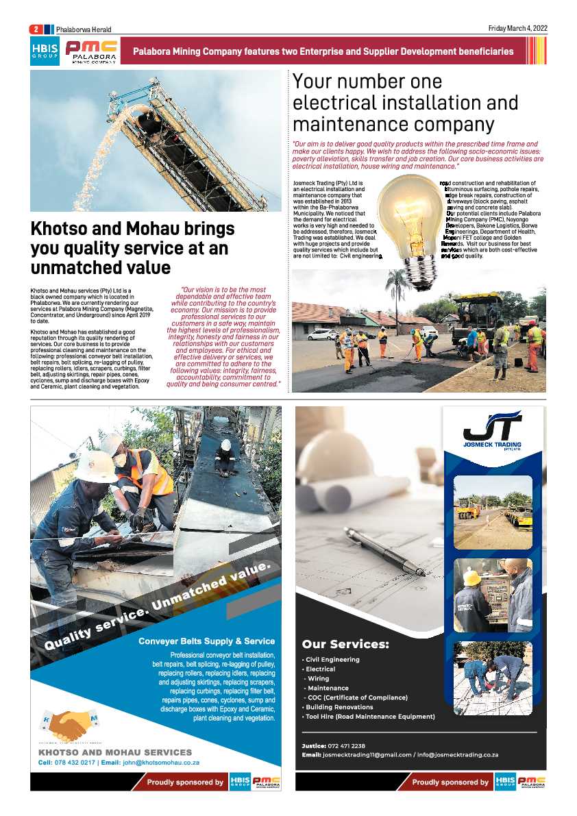 Phalaborwa Herald 04 Mar 2022 page 2