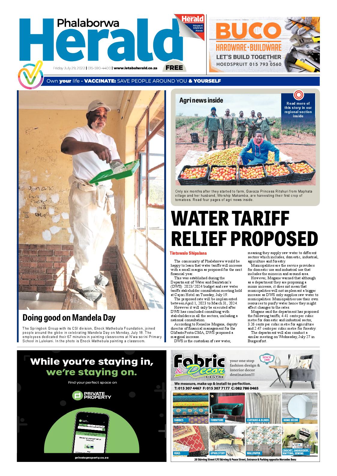 Phalaborwa Herald page 1