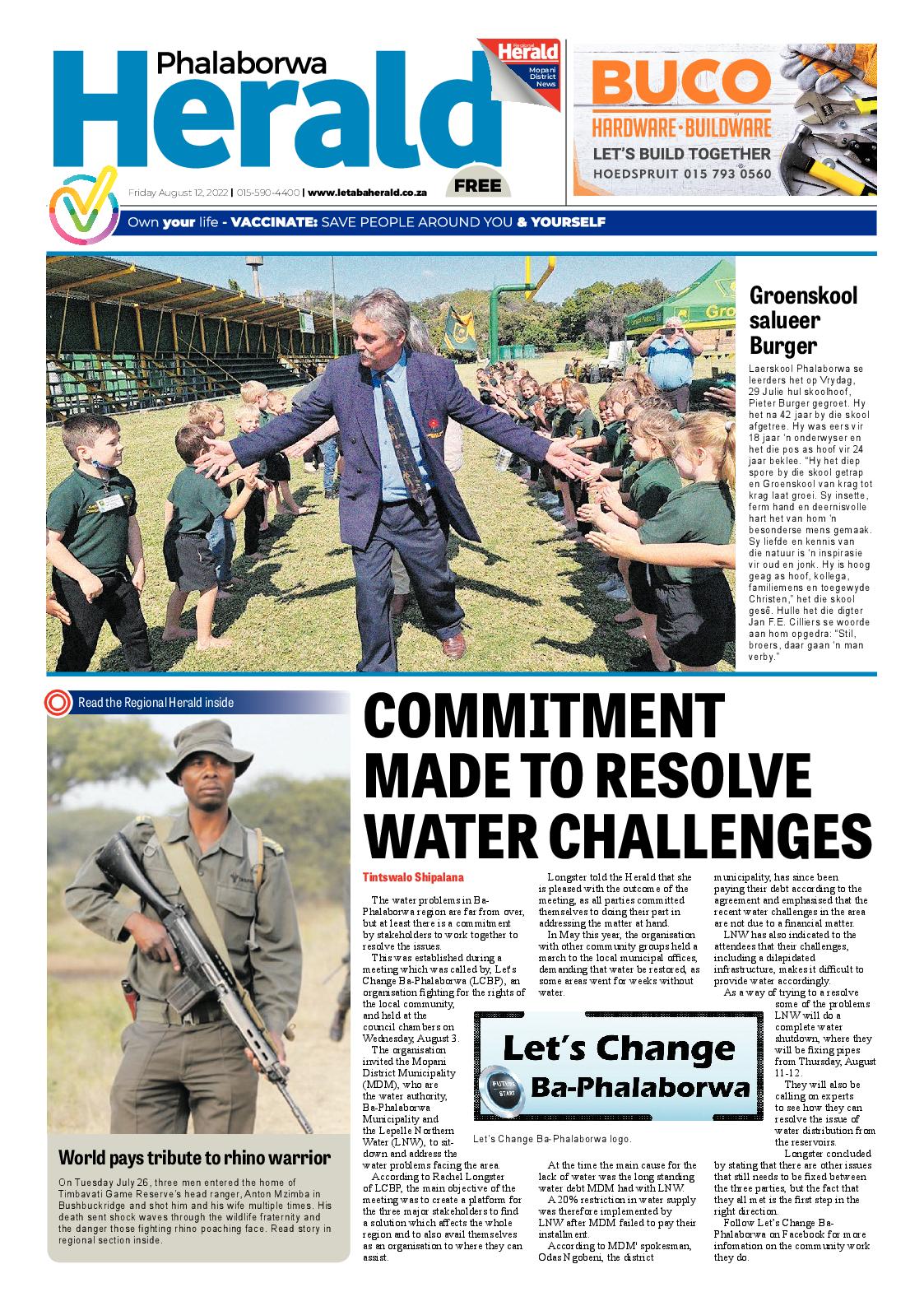Phalaborwa Herald page 1
