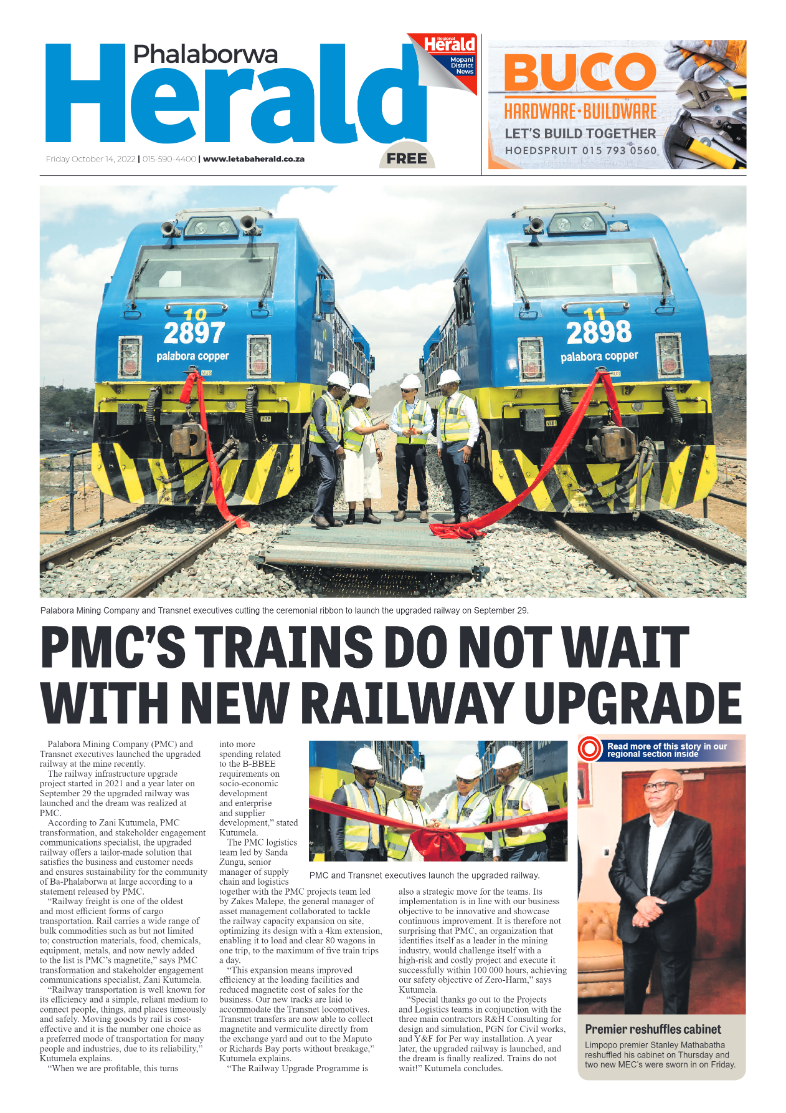 Phalaborwa Herald page 1