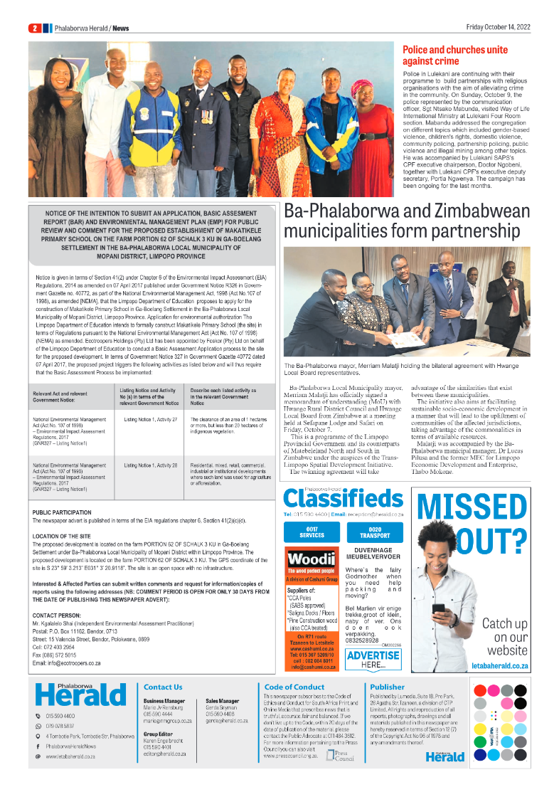 Phalaborwa Herald page 2