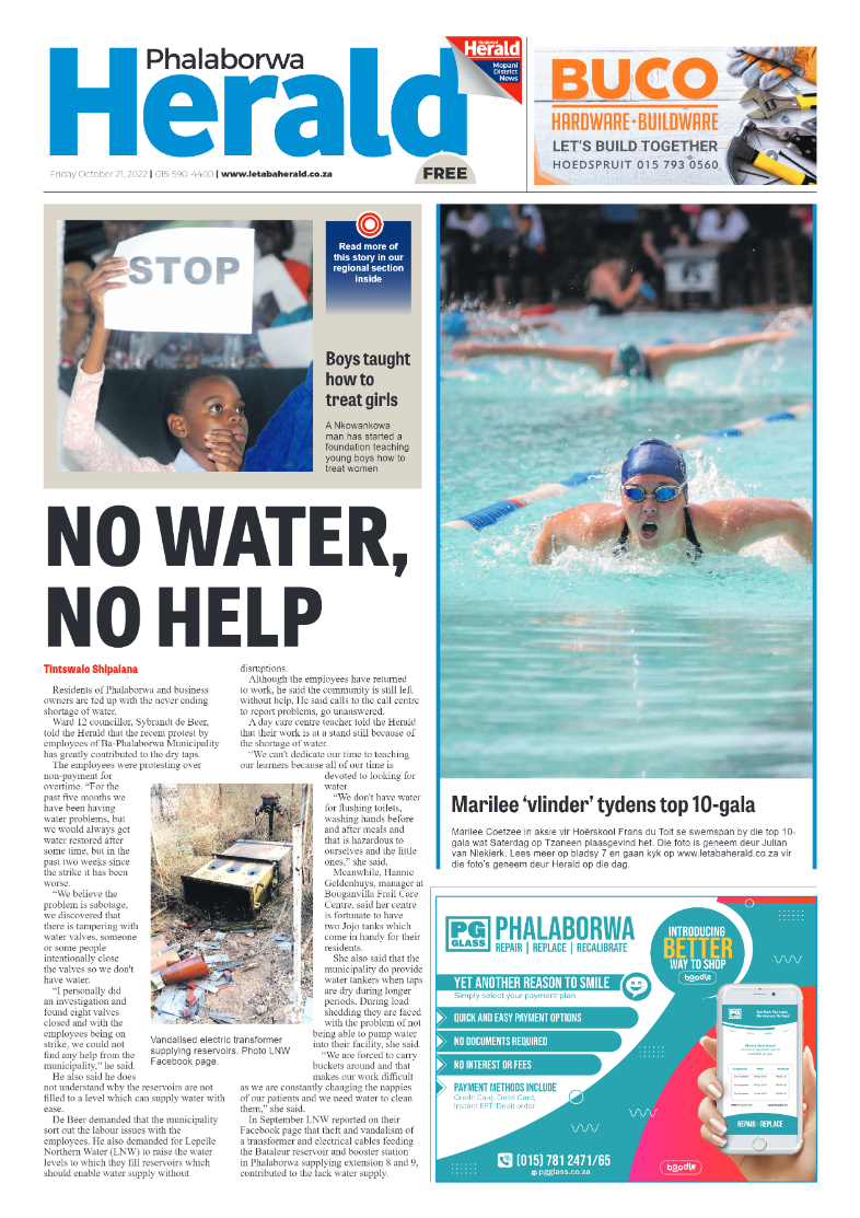 Phalaborwa Herald page 1