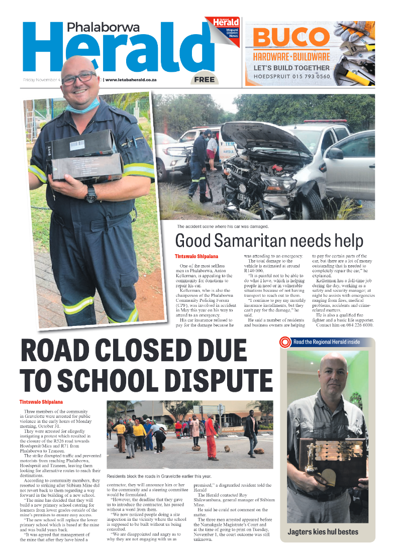 Phalaborwa Herald page 1