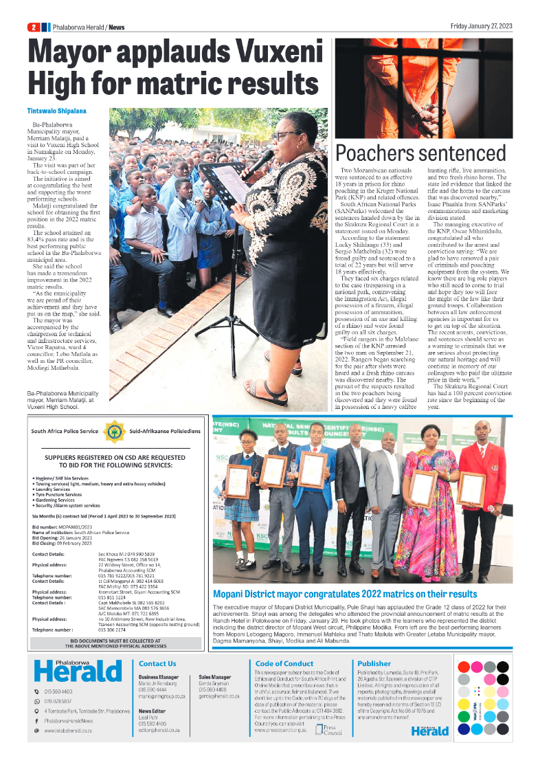 Phalaborwa Herald page 2
