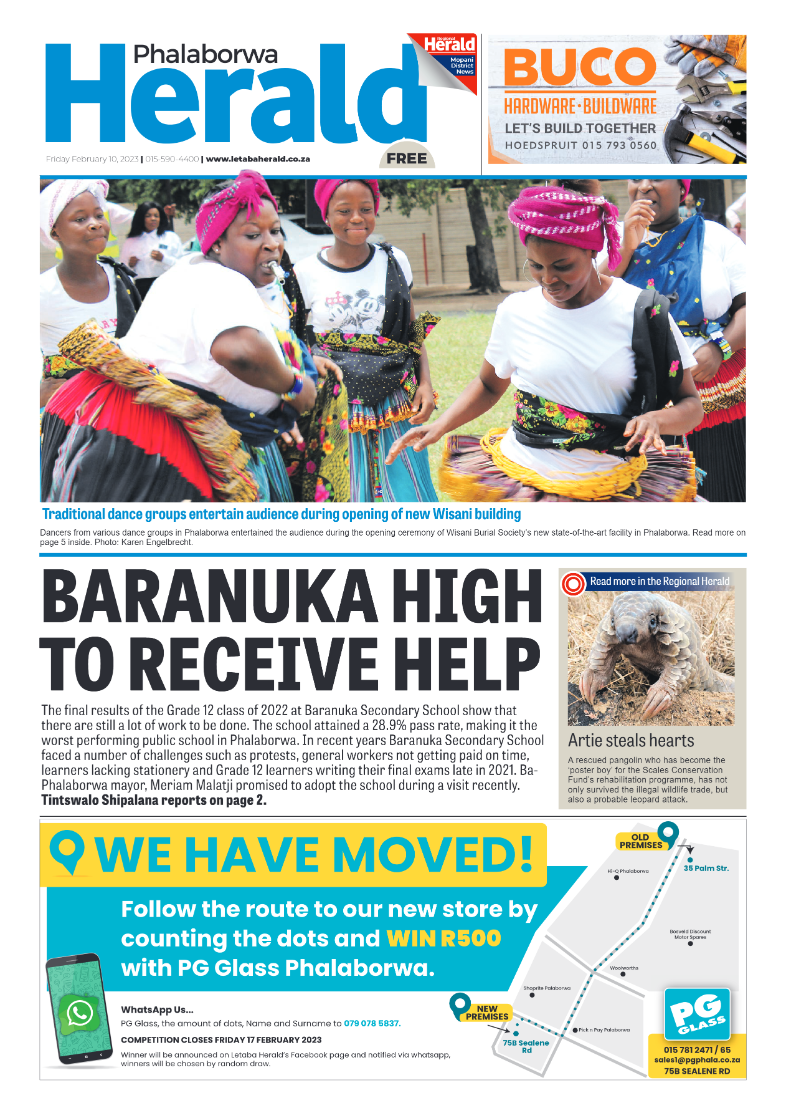 Phalaborwa Herald page 1