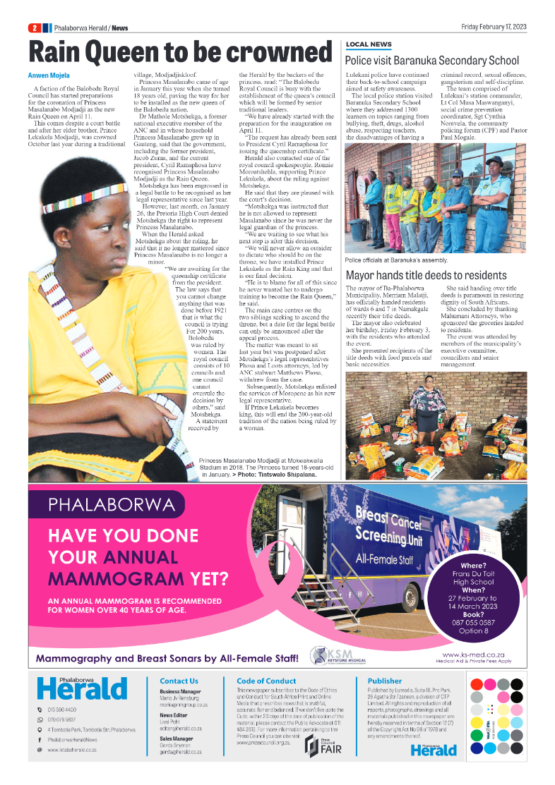 Phalaborwa Herald page 2