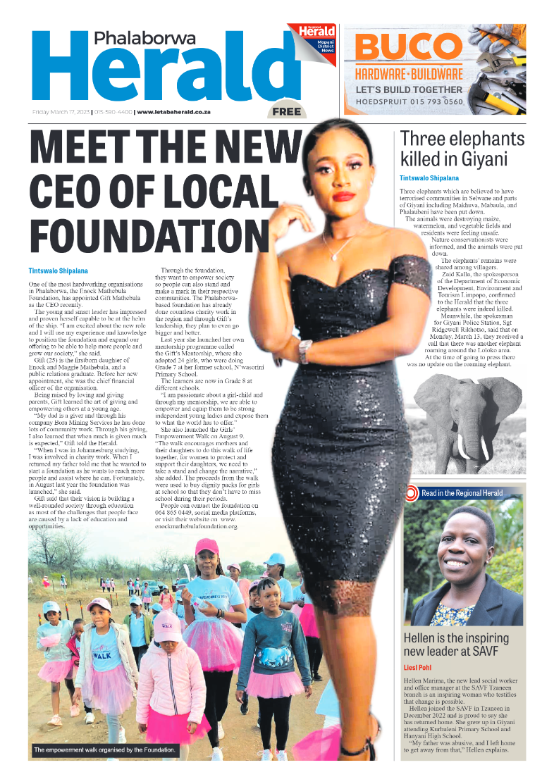 Phalaborwa Herald page 1