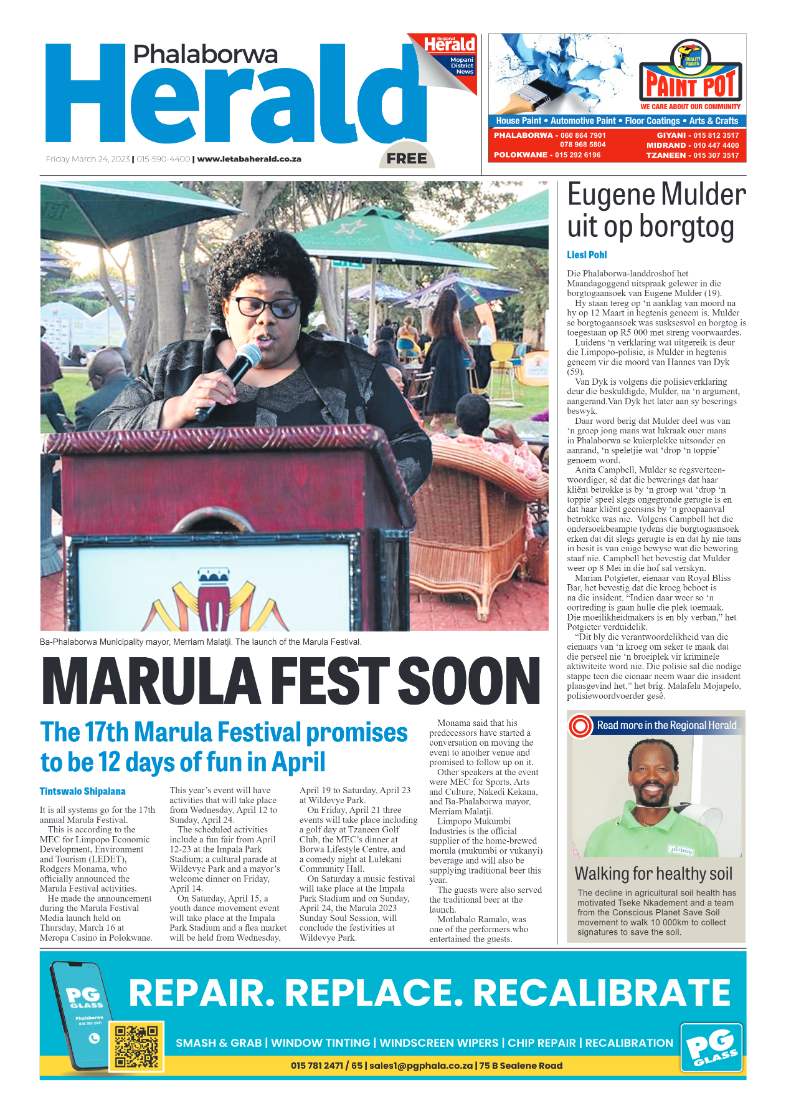 Phalaborwa Herald page 1