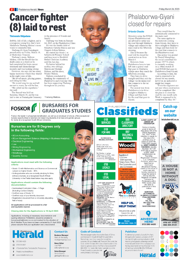 Phalaborwa Herald page 2