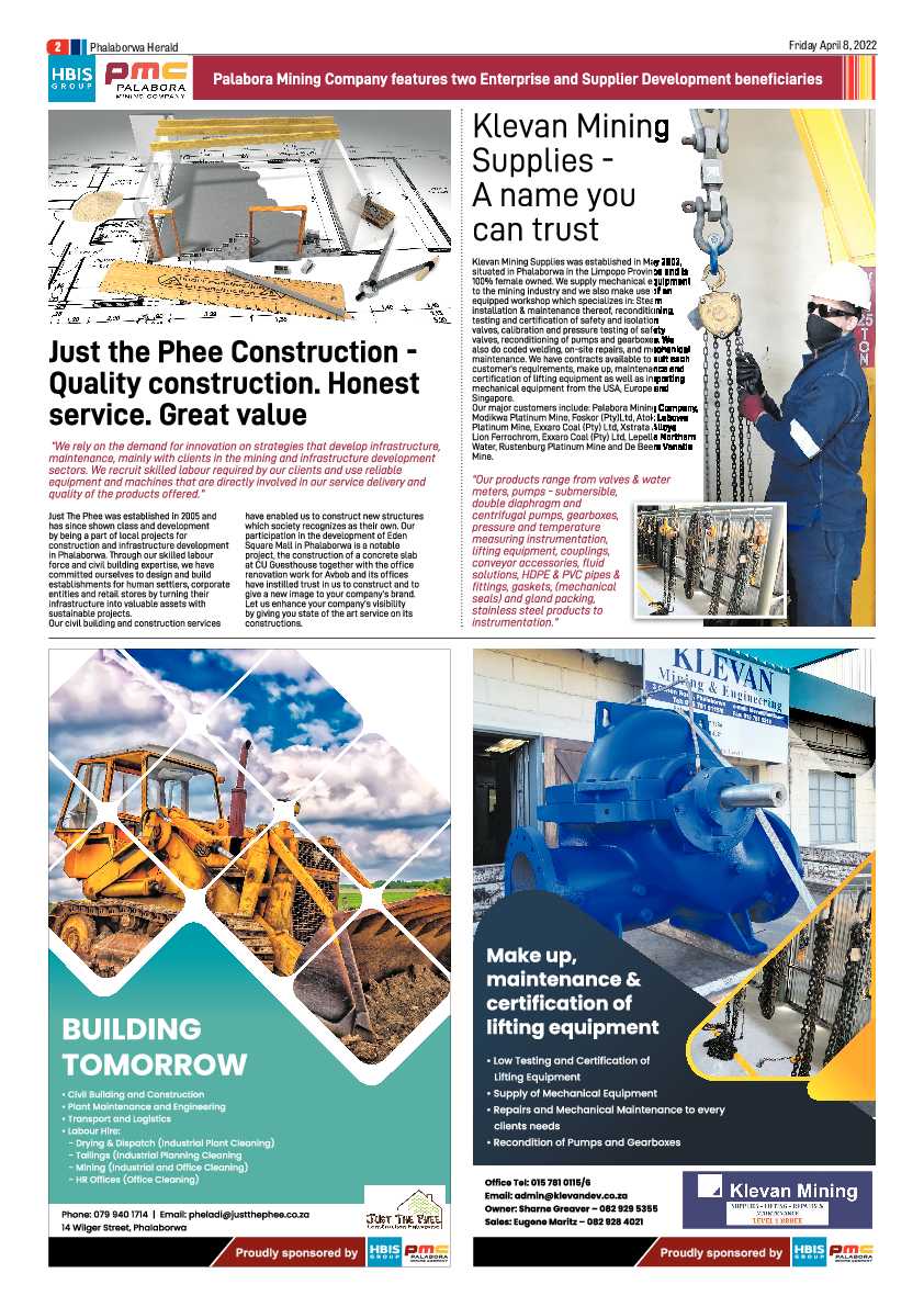 Phalaborwa Herald page 2