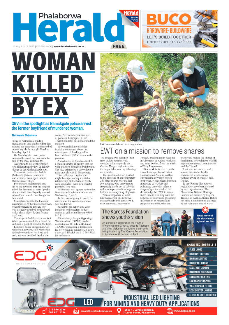 Phalaborwa Herald page 1