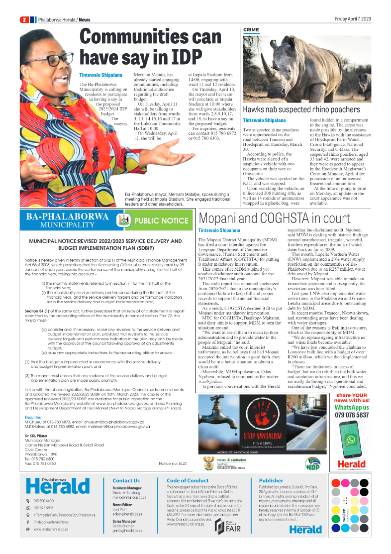 Phalaborwa Herald page 2