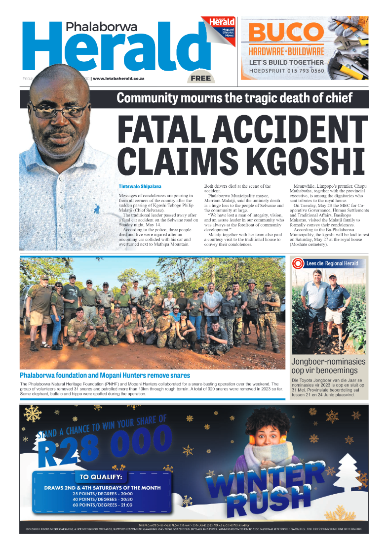Phalaborwa Herald page 1