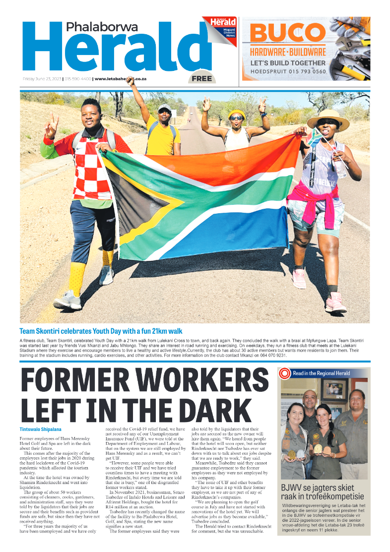 Phalaborwa Herald page 1