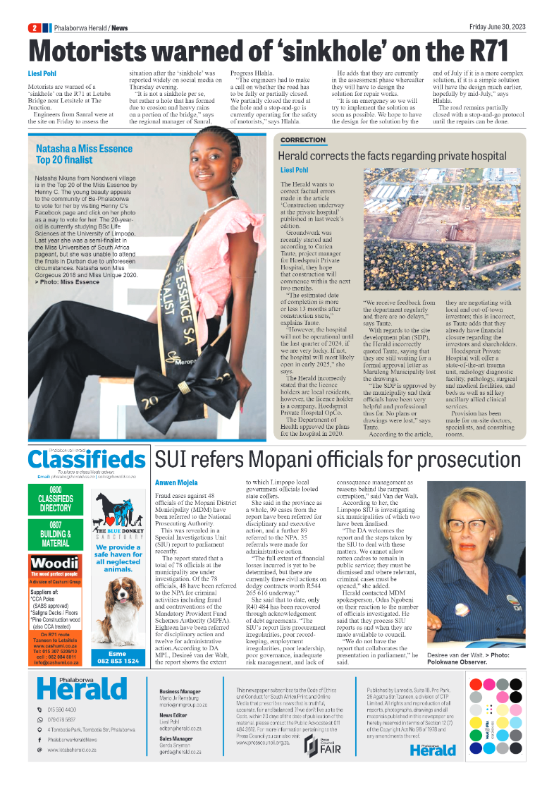 Phalaborwa Herald page 2