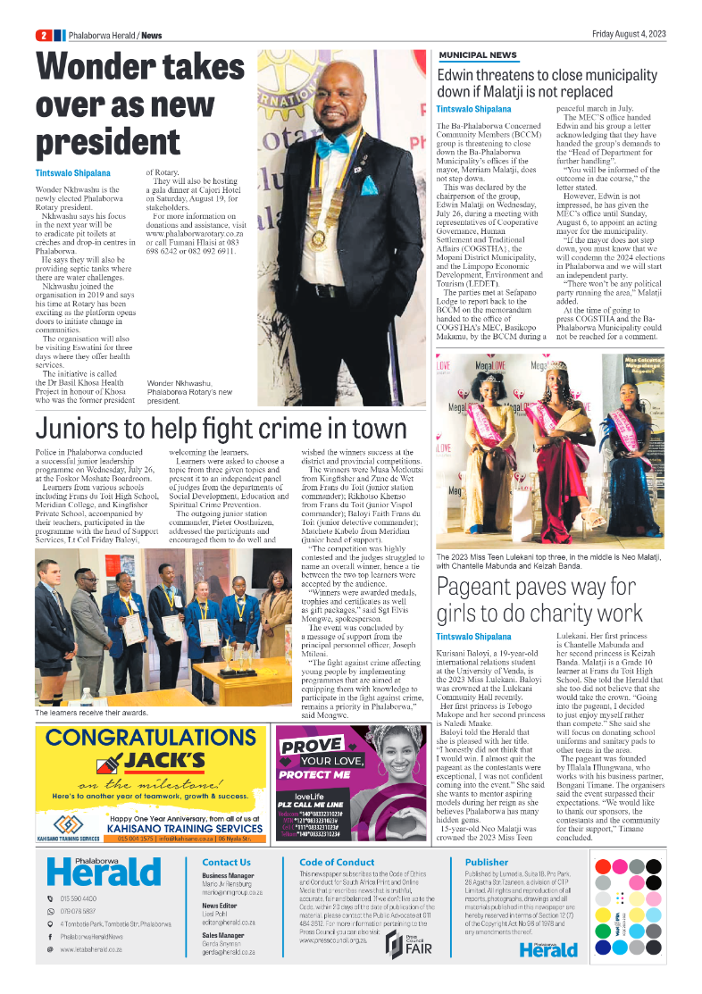 Phalaborwa Herald page 2