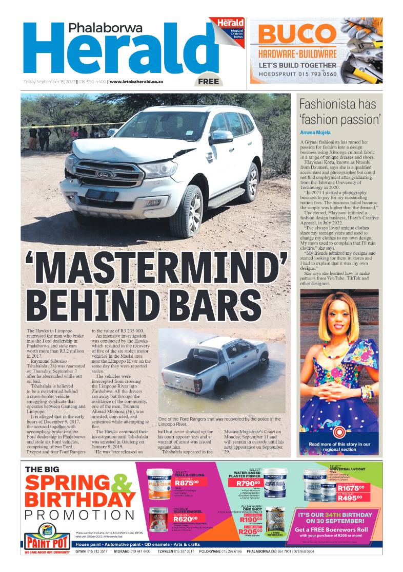 Phalaborwa Herald page 1