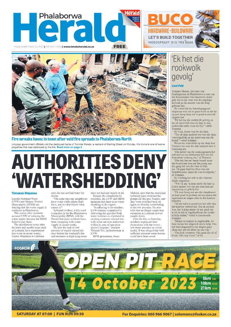 Phalaborwa Herald page 1