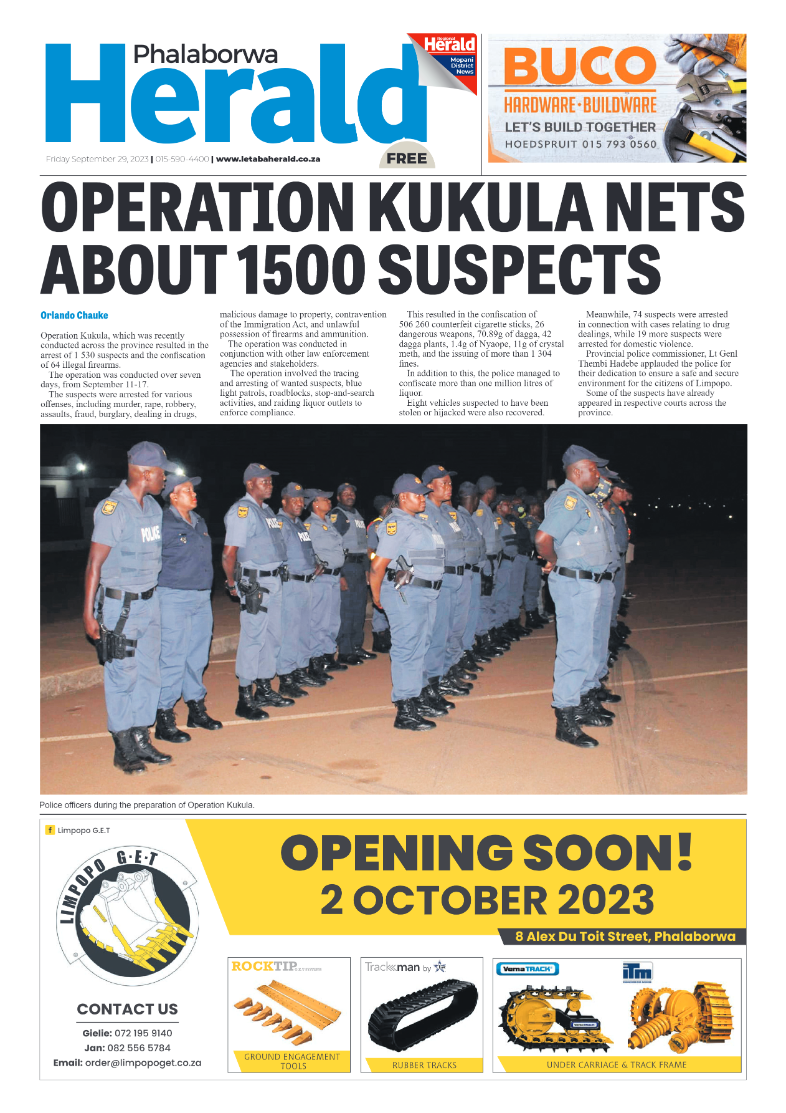 Phalaborwa Herald page 1
