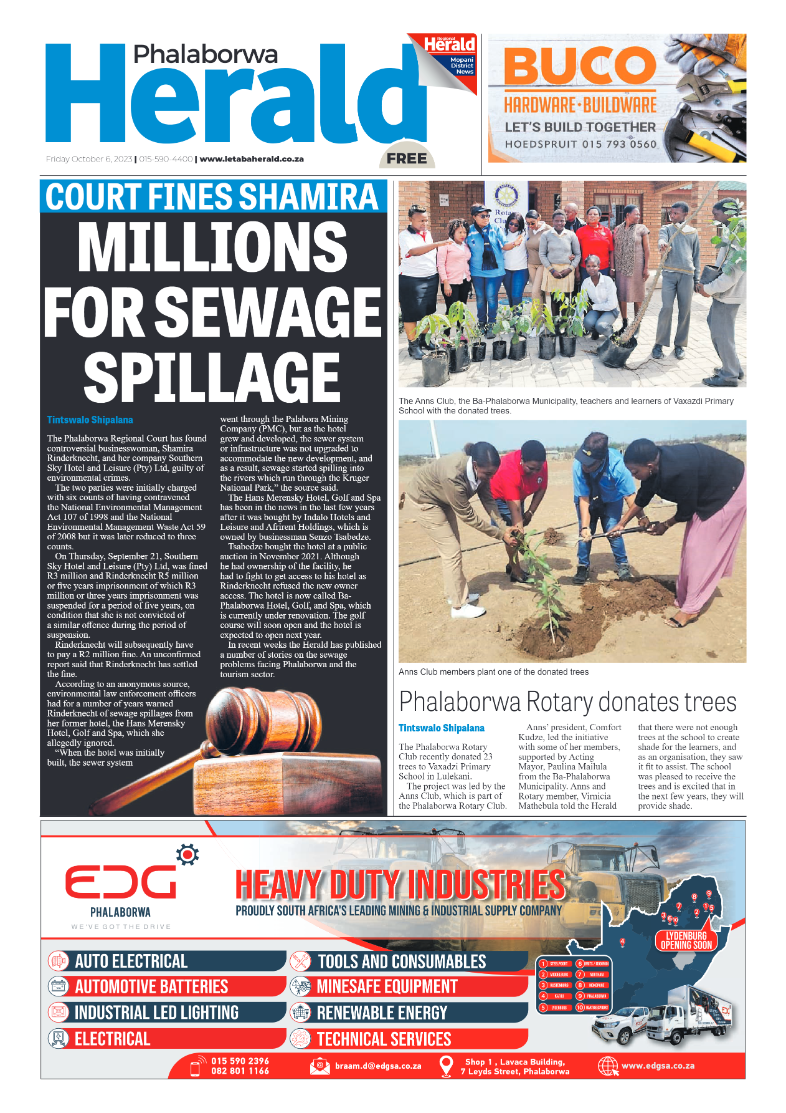 Phalaborwa Herald page 1