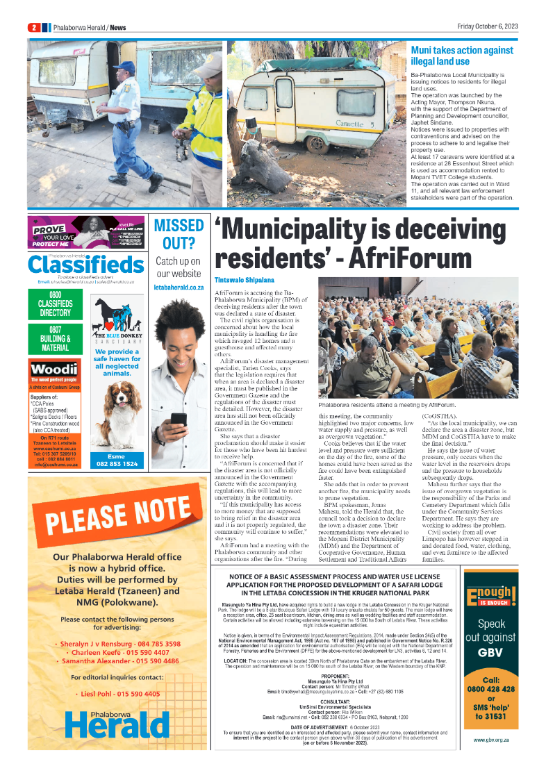 Phalaborwa Herald page 2