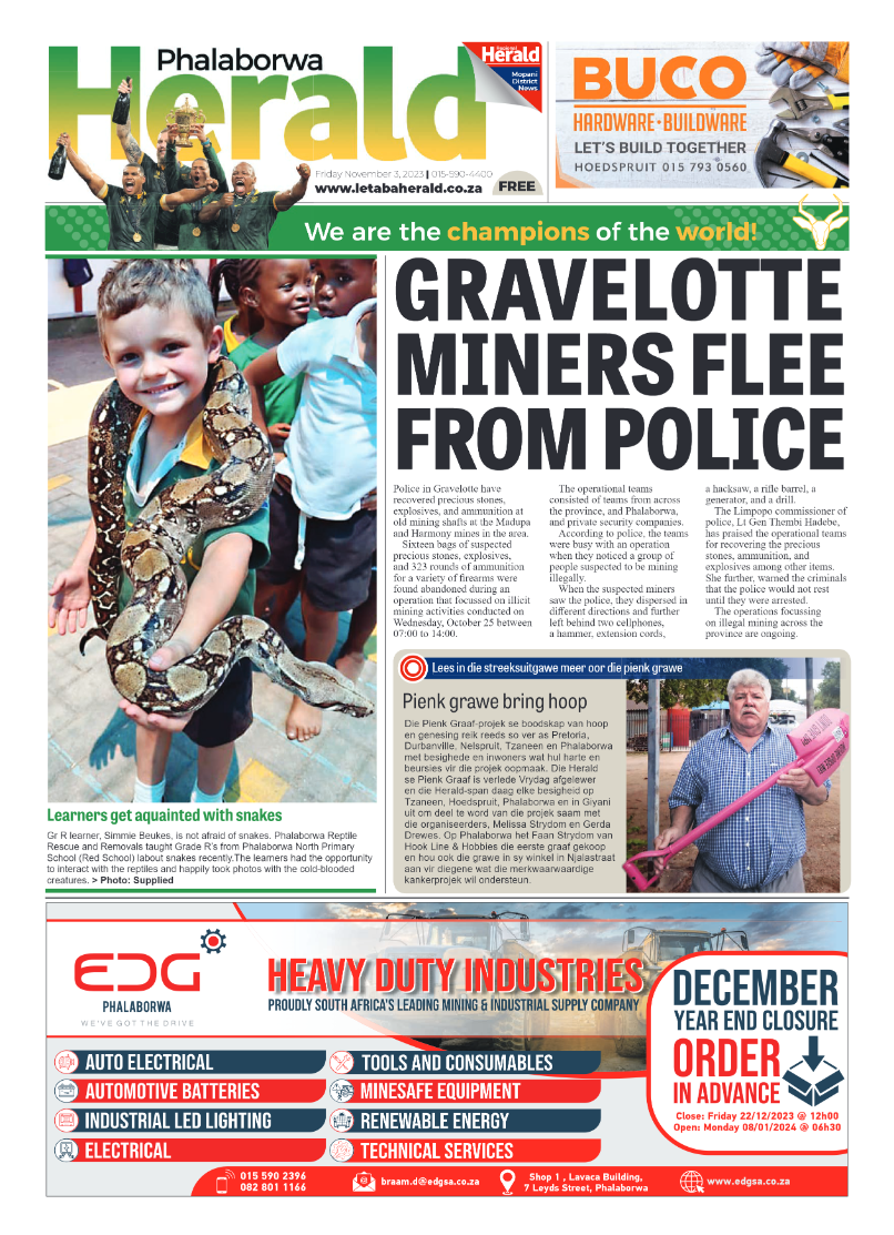 Phalaborwa Herald page 1