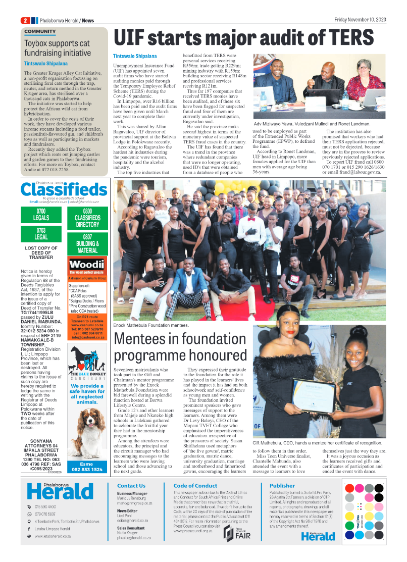 Phalaborwa Herald page 2