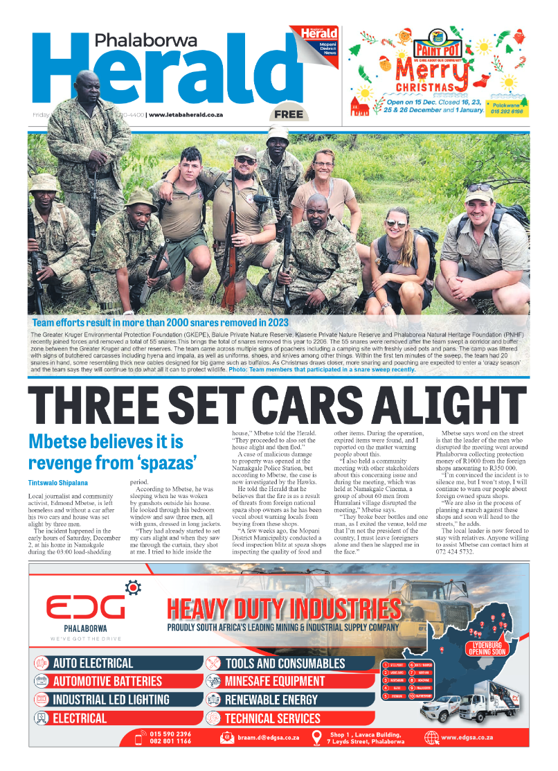 Phalaborwa Herald page 1