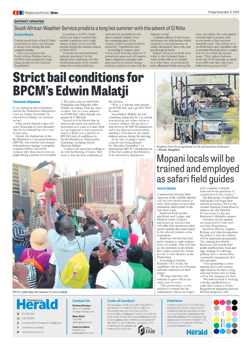 Phalaborwa Herald page 2