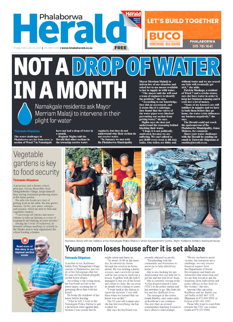 Phalaborwa Herald page 1