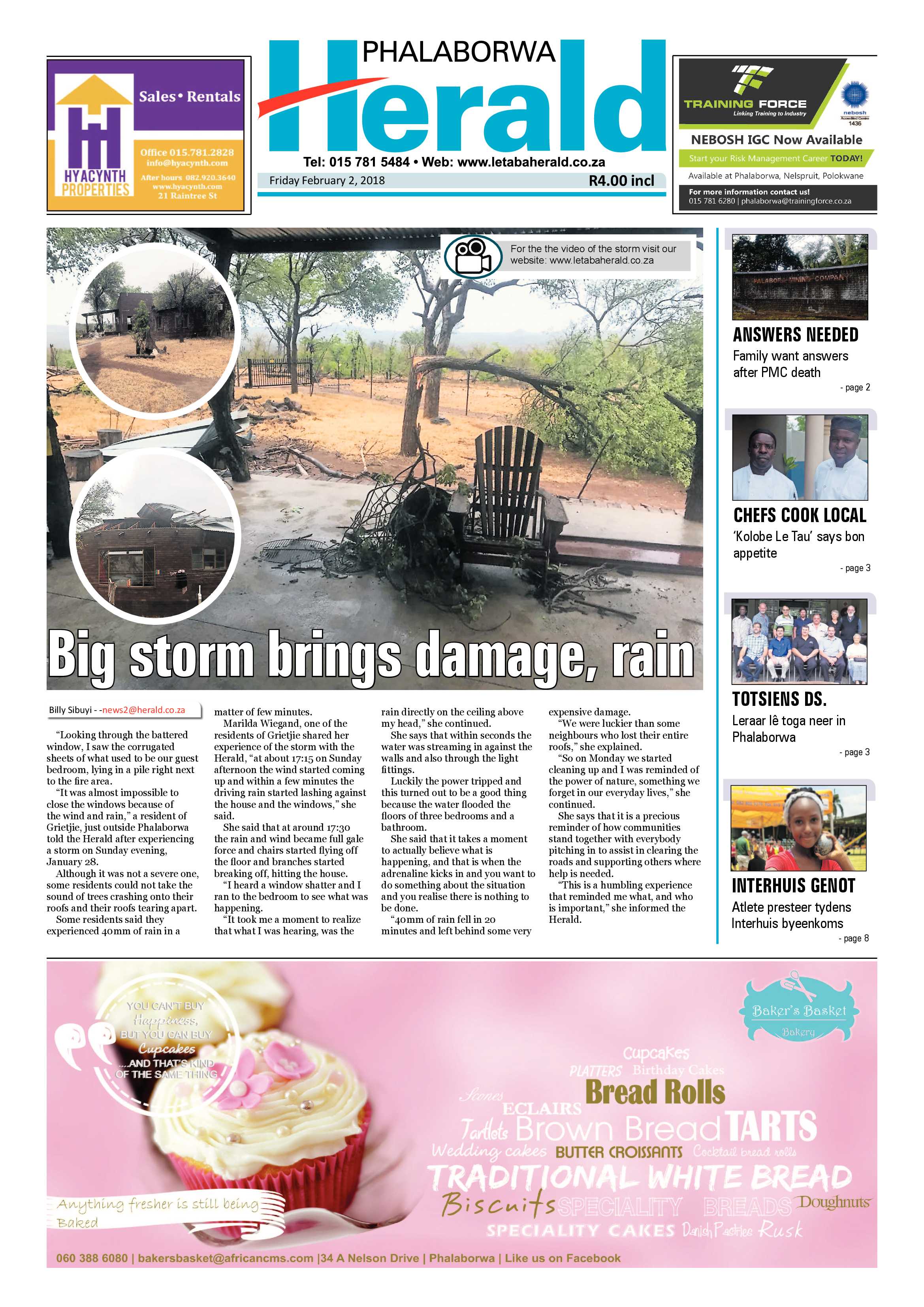 Phalaborwa Herald – 2 February 2018 page 1