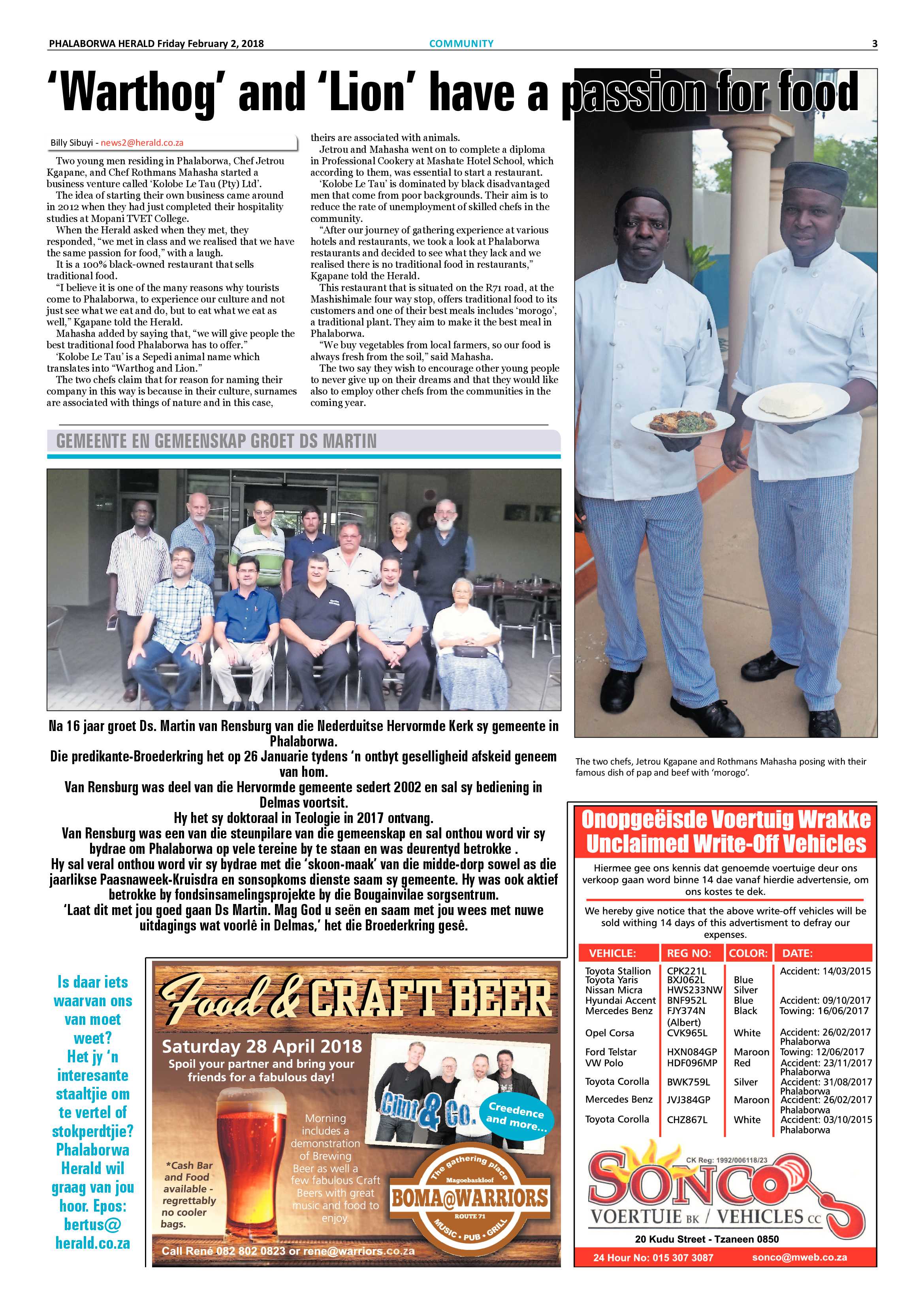 Phalaborwa Herald – 2 February 2018 page 3