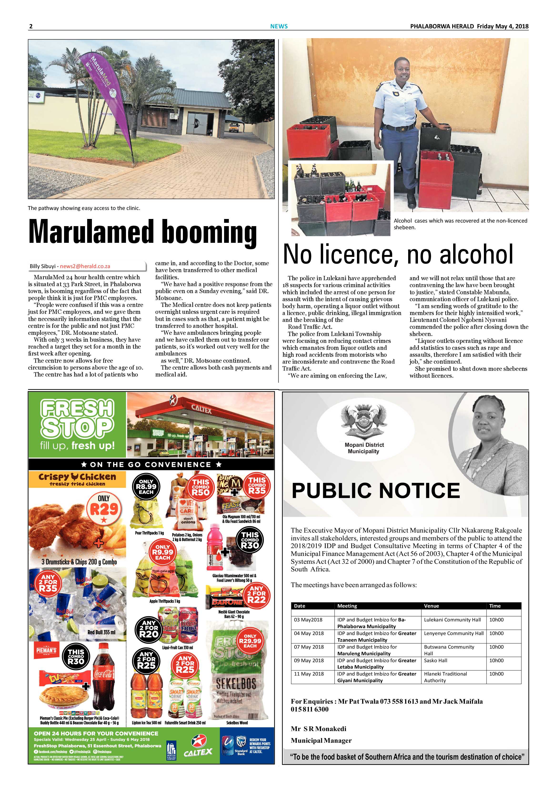 Phalaborwa Herald – 4 May 2018 page 2