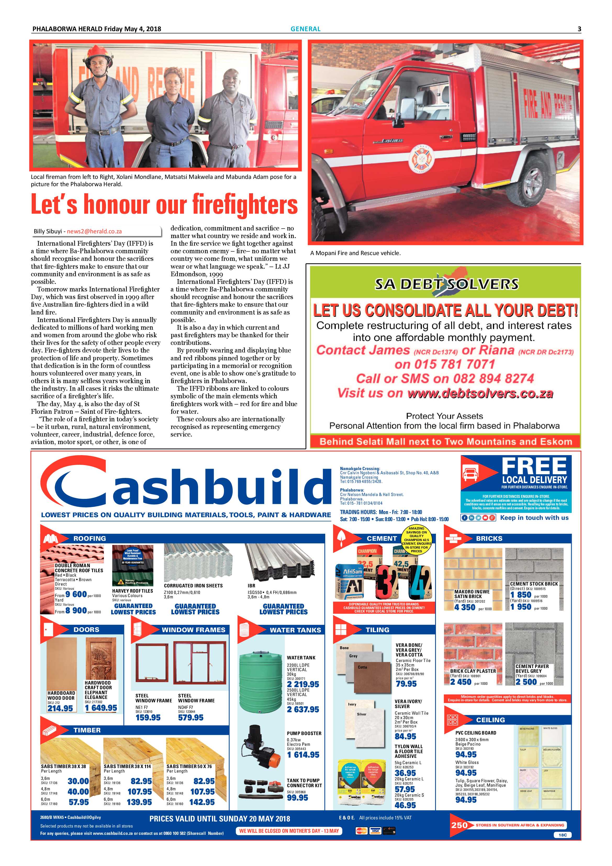 Phalaborwa Herald – 4 May 2018 page 3