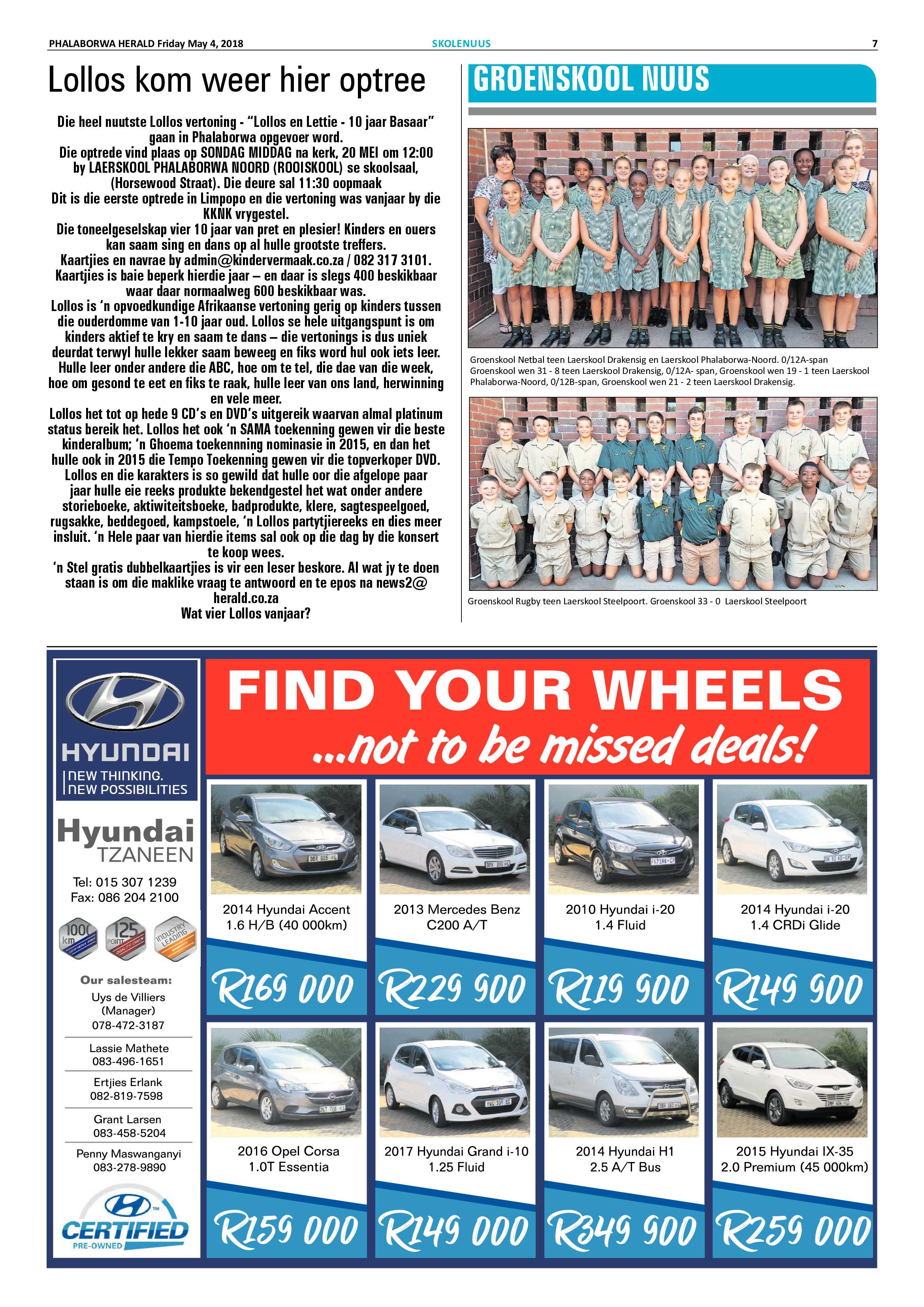 Phalaborwa Herald – 4 May 2018 page 7