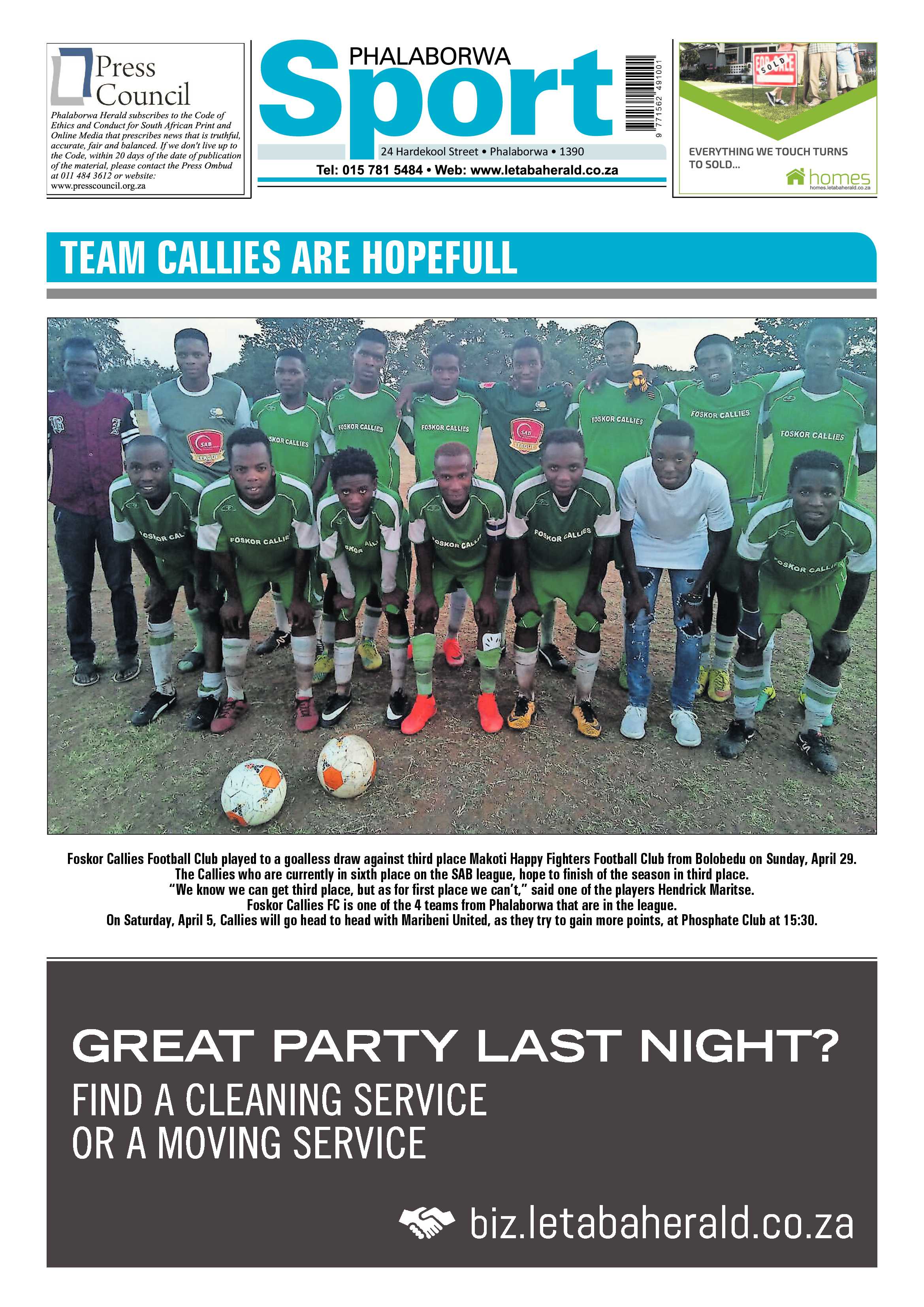 Phalaborwa Herald – 4 May 2018 page 8