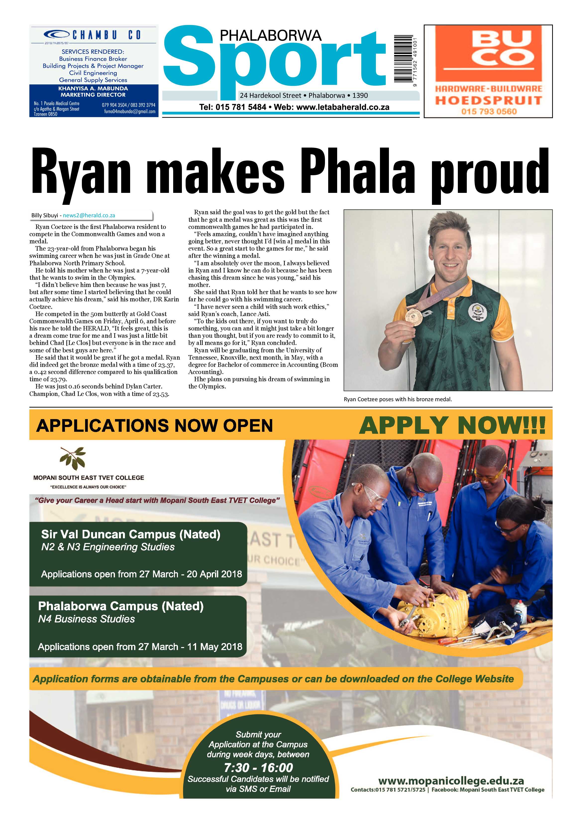 Phalaborwa Herald – 13 April 2018 page 12