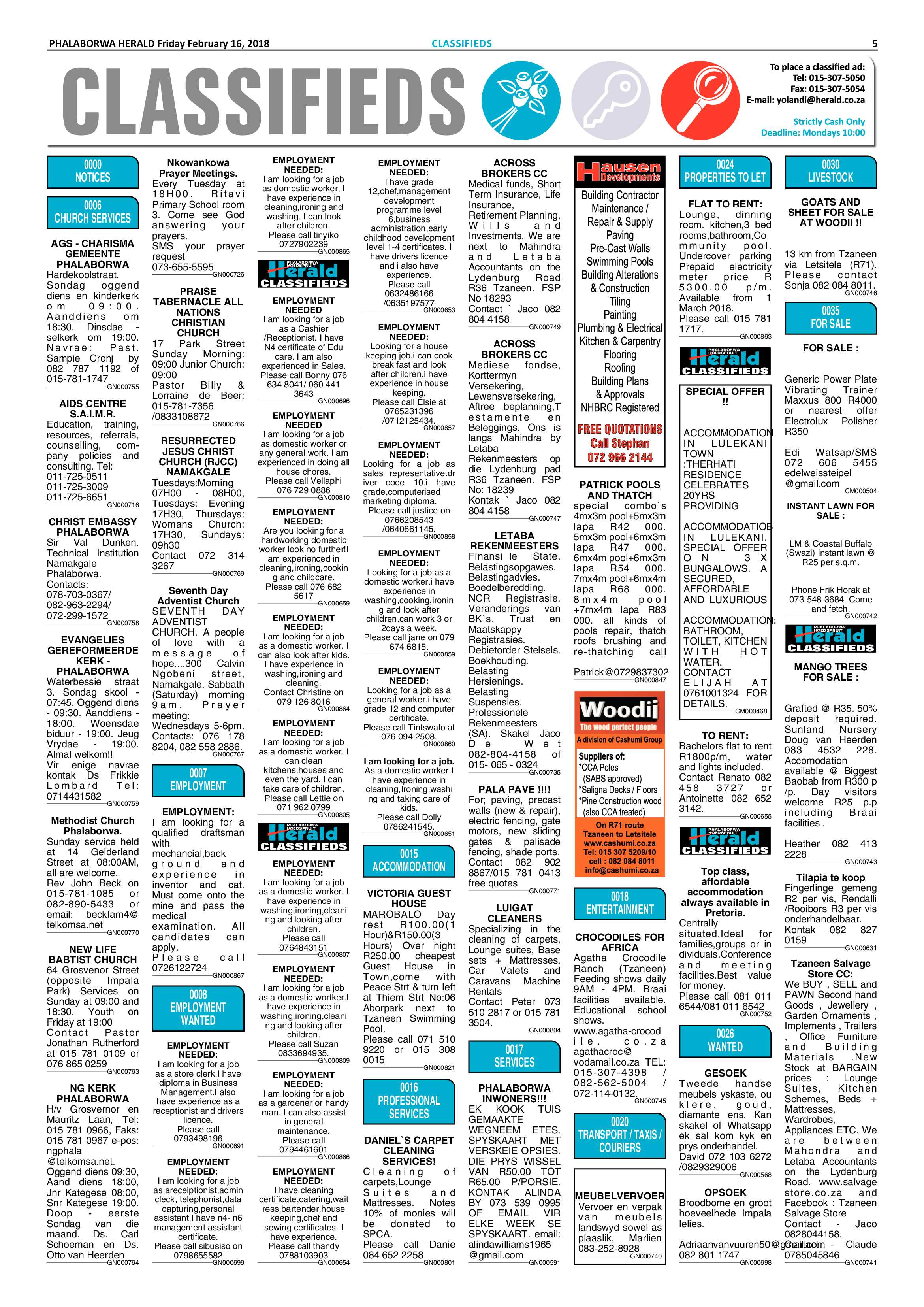 Phalaborwa Herald – 16 February 2018 page 5