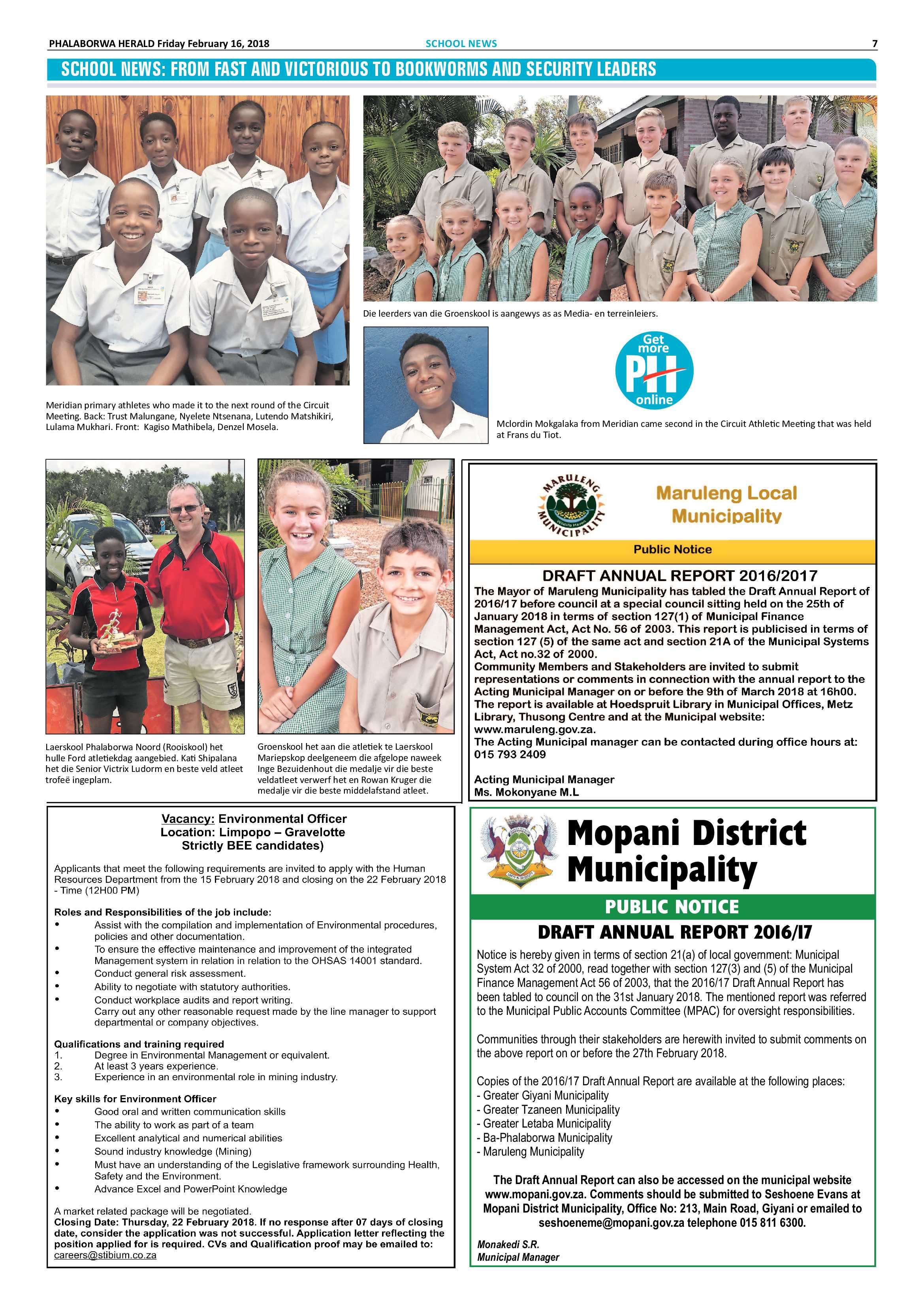 Phalaborwa Herald – 16 February 2018 page 7