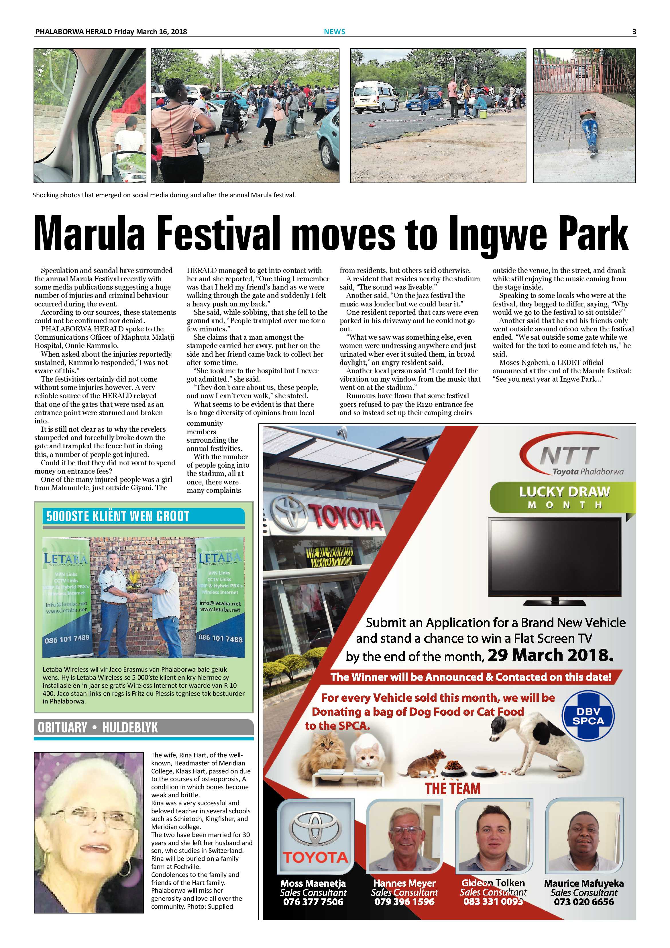 Phalaborwa Herald – 16 March 2018 page 3