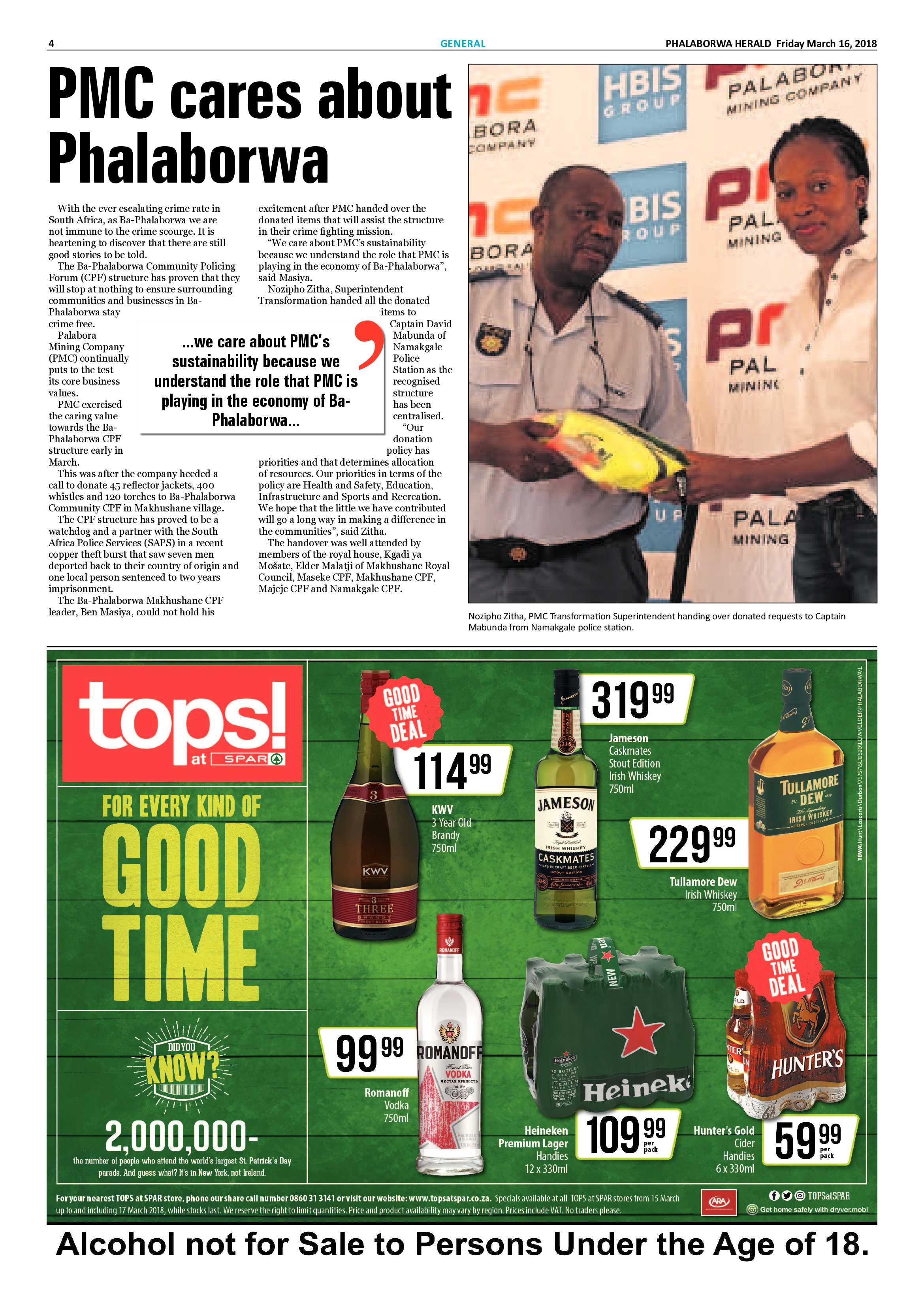 Phalaborwa Herald – 16 March 2018 page 4