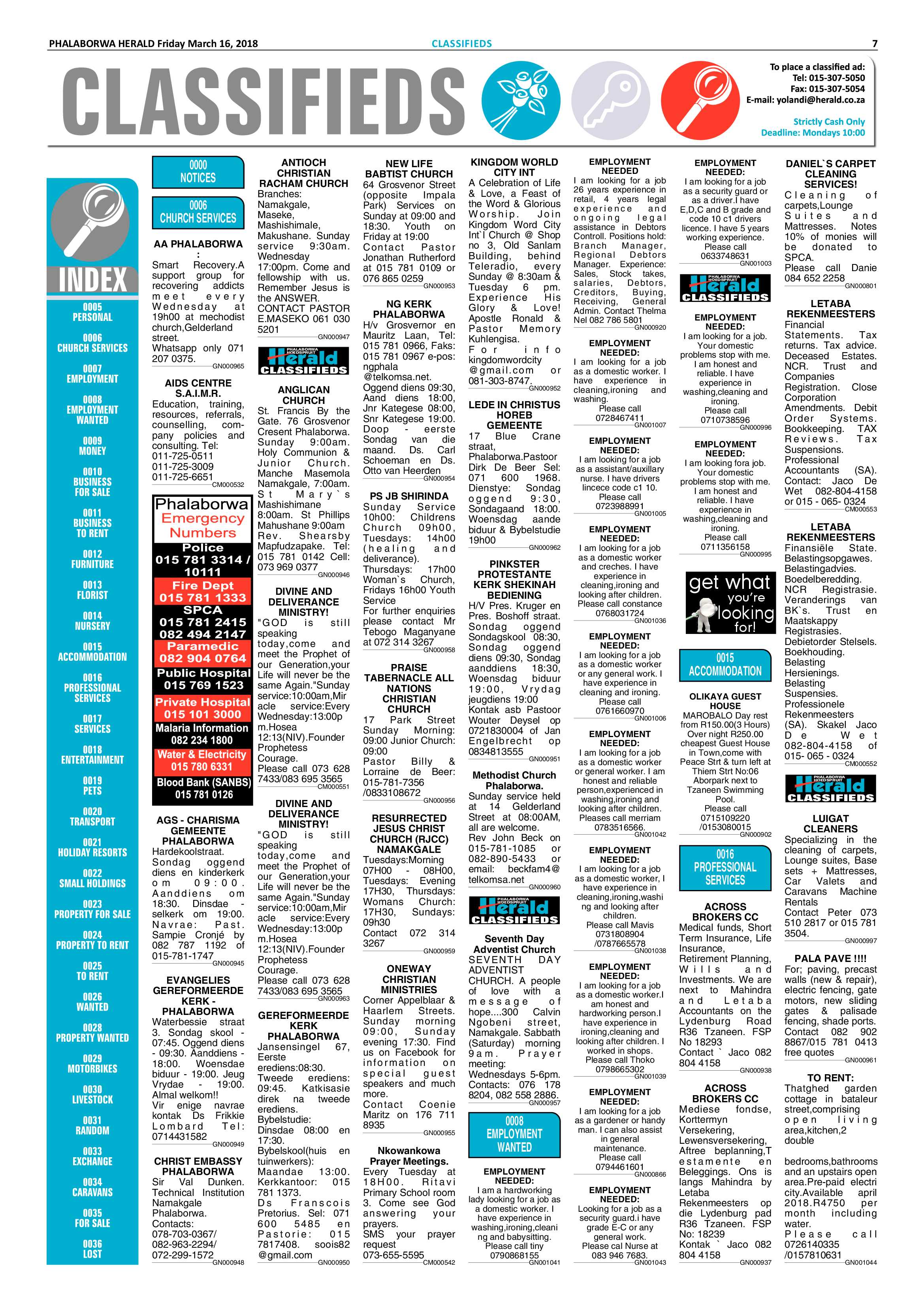 Phalaborwa Herald – 16 March 2018 page 7