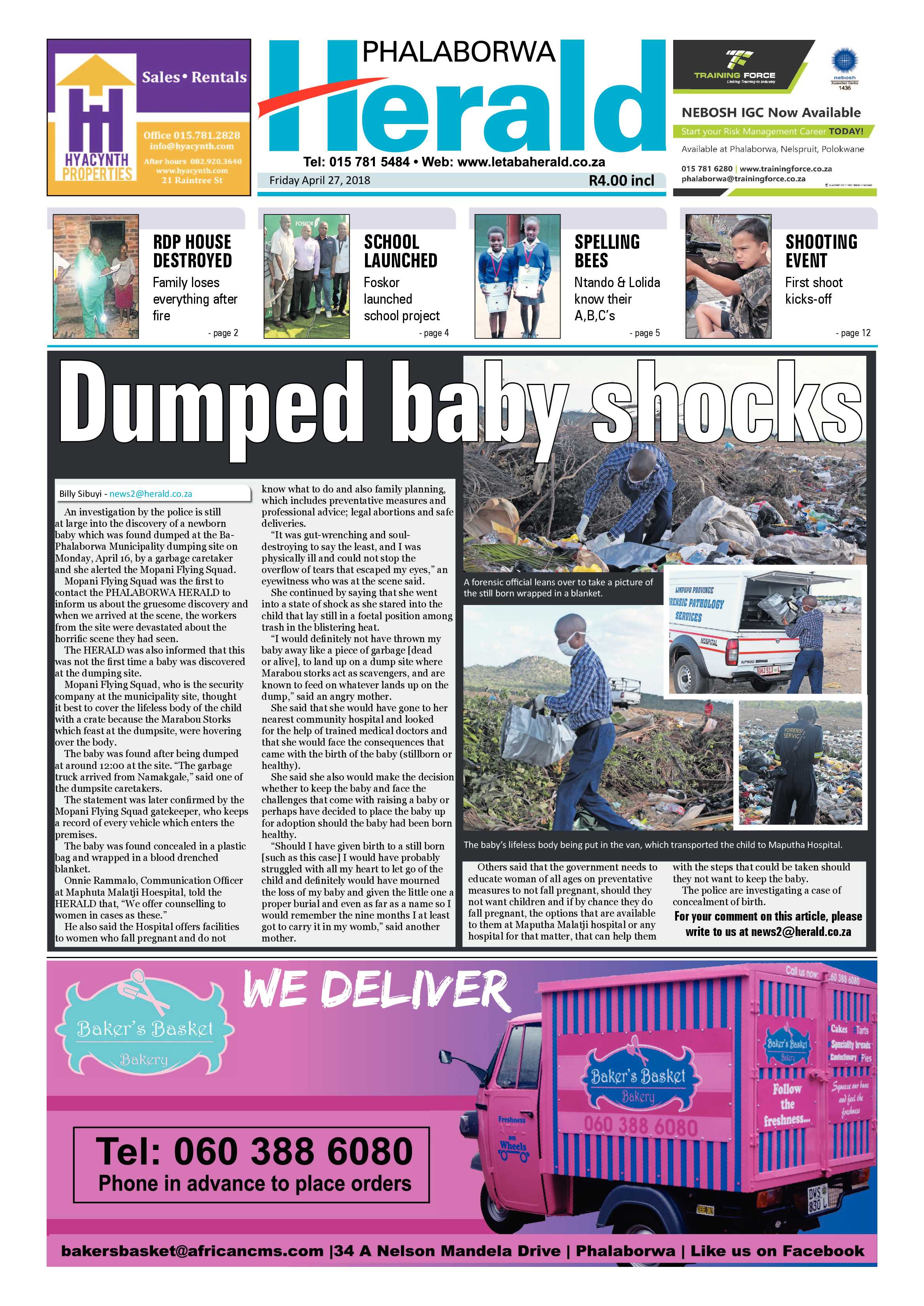 Phalaborwa Herald – 20 April 2018 page 1