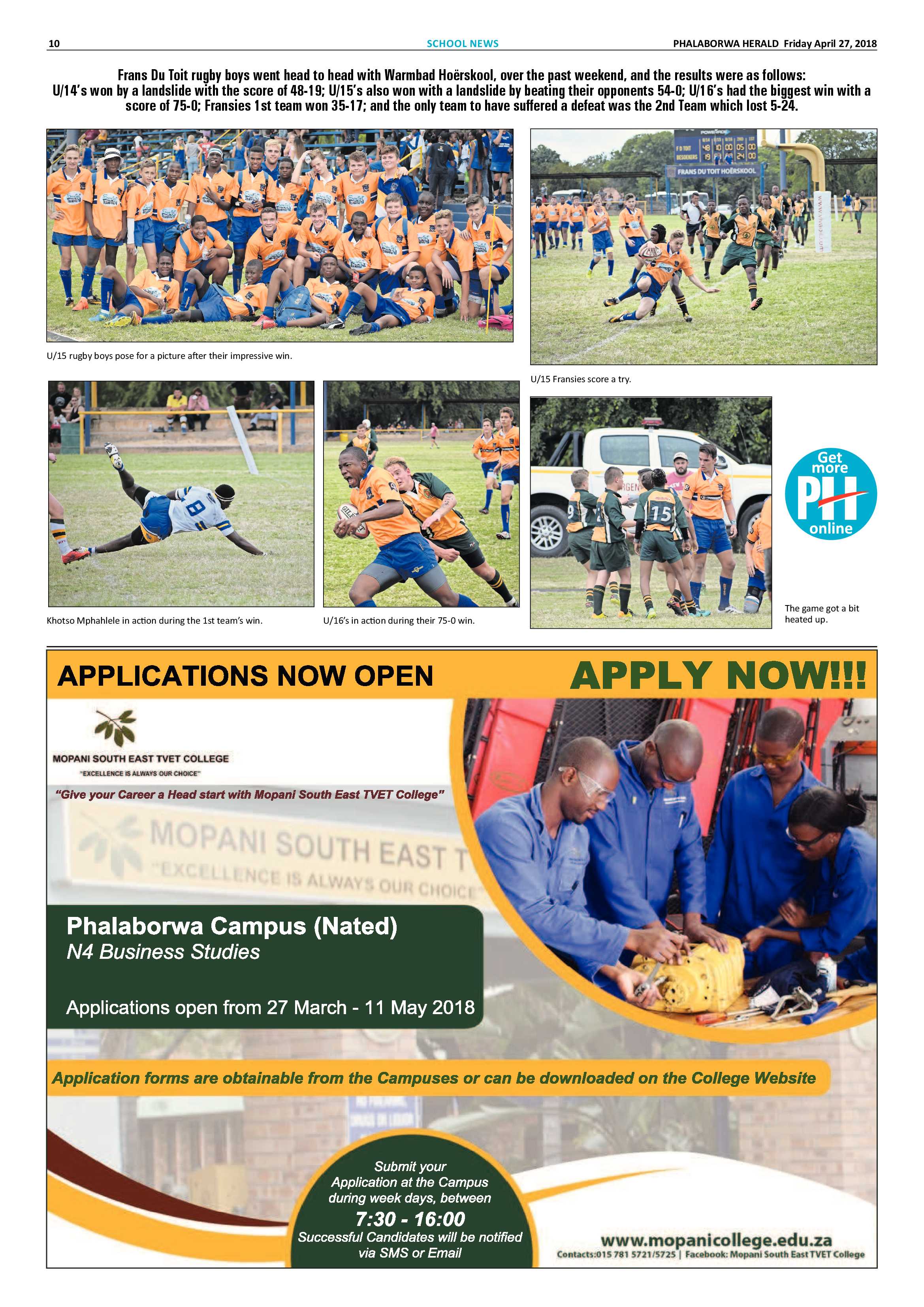 Phalaborwa Herald – 20 April 2018 page 10