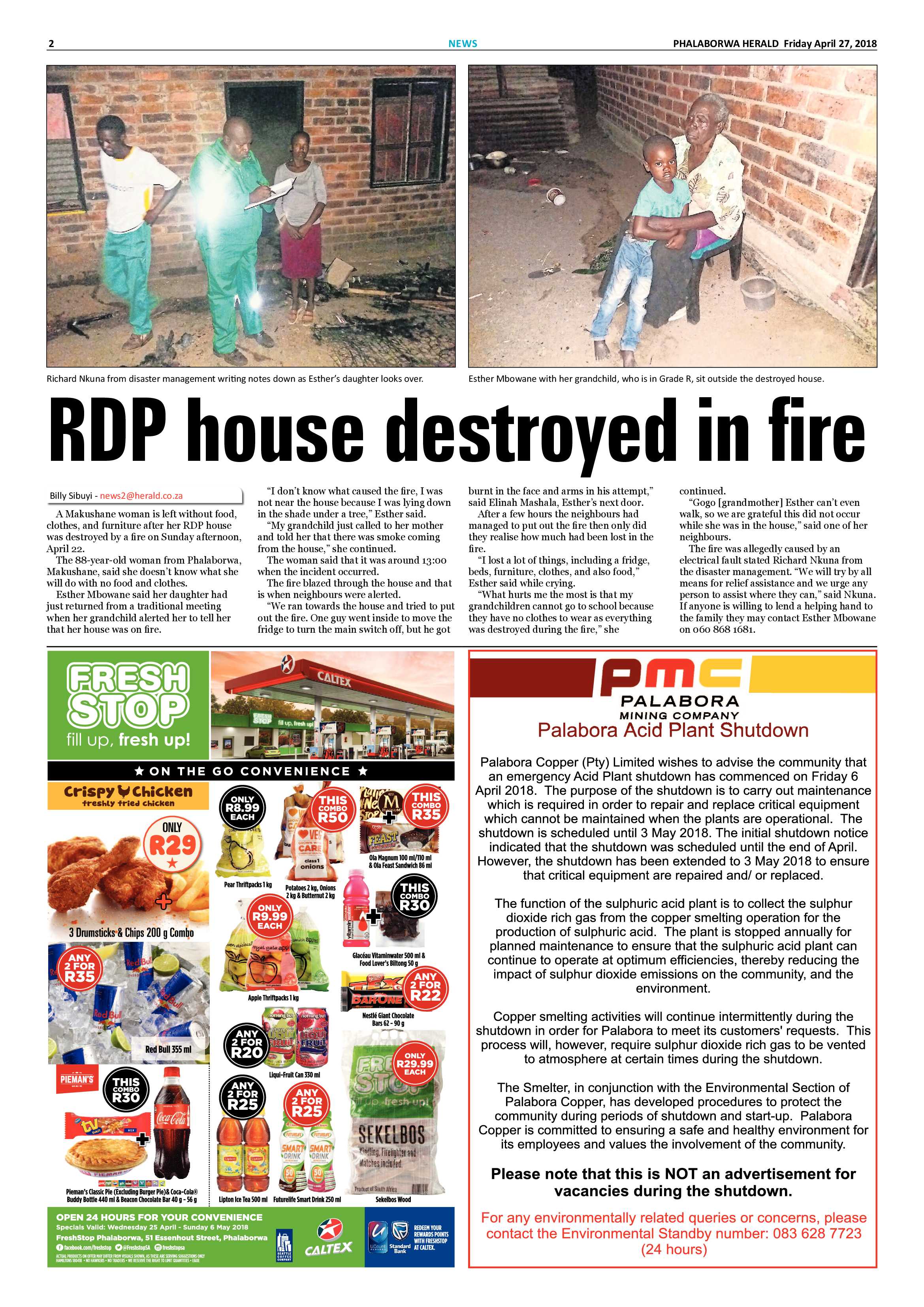 Phalaborwa Herald – 20 April 2018 page 2